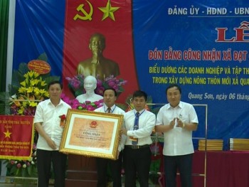 Xã Quang Sơn, huyện Đồng Hỷ đón Bằng công nhận đạt chuẩn Nông thôn mới