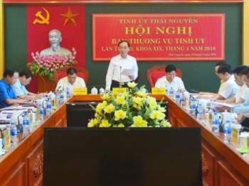 Hội nghị Ban Thường vụ Tỉnh ủy Thái Nguyên lần thứ 33 thảo luận, cho ý kiến vào nhiều nội dung quan trọng