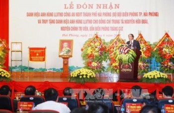 Chủ tịch nước trao danh hiệu Anh hùng LLVT nhân dân tặng Bộ đội Biên phòng thành phố Hải Phòng