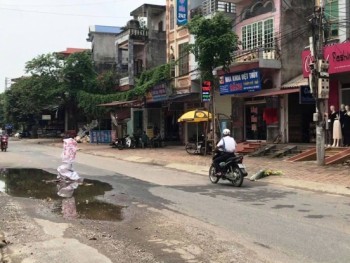 Xuất hiện điểm mất an toàn giao thông tại đường Bến Tượng, thành phố Thái Nguyên