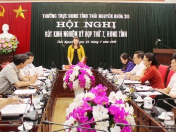 Thường trực HĐND tỉnh Thái Nguyên rút kinh nghiệm qua kỳ họp thứ 7