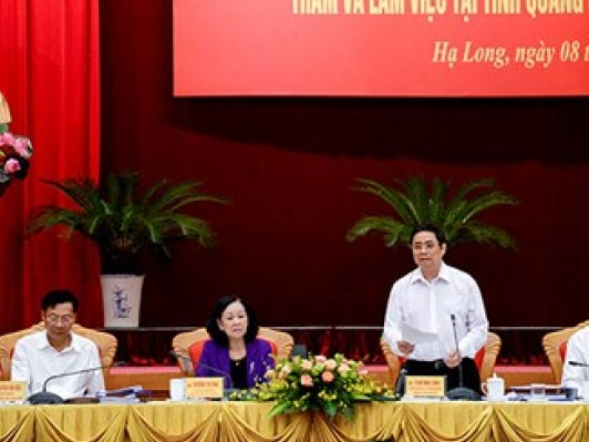 Ban Tổ chức, Ban Dân vận Trung ương làm việc với tỉnh Quảng Ninh