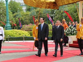 Quốc vương Campuchia gửi thư mừng tới Chủ tịch nước Trần Đại Quang