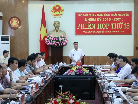 UBND tỉnh Thái Nguyên họp phiên toàn thể lần thứ 15