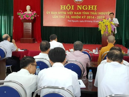 Hội nghị Ủy ban MTTQ tỉnh Thái Nguyên lần thứ 10, nhiệm kỳ 2014 - 2019
