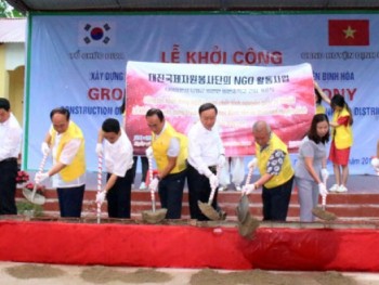 Tổ chức tình nguyện quốc tế Daejin làm việc tại Thái Nguyên