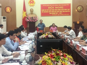 Giám sát kết quả thực hiện chính sách pháp luật về khoáng sản trên địa bàn tỉnh Thái Nguyên, giai đoạn 2011-2017