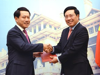 Trao đổi 2 văn kiện pháp lý quan trọng về biên giới Việt Nam-Lào