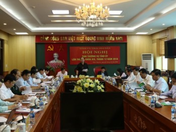 Hội nghị Ban Thường vụ Tỉnh ủy Thái Nguyên tháng 12 năm 2018