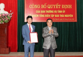 Công bố Quyết định bổ nhiệm Tổng Biên tập Báo Thái Nguyên