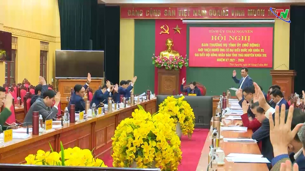 Hội nghị BTV Tỉnh ủy (mở rộng): Giới thiệu ứng cử đại biểu Quốc hội khóa XV và HĐND tỉnh Thái Nguyên khóa XIV