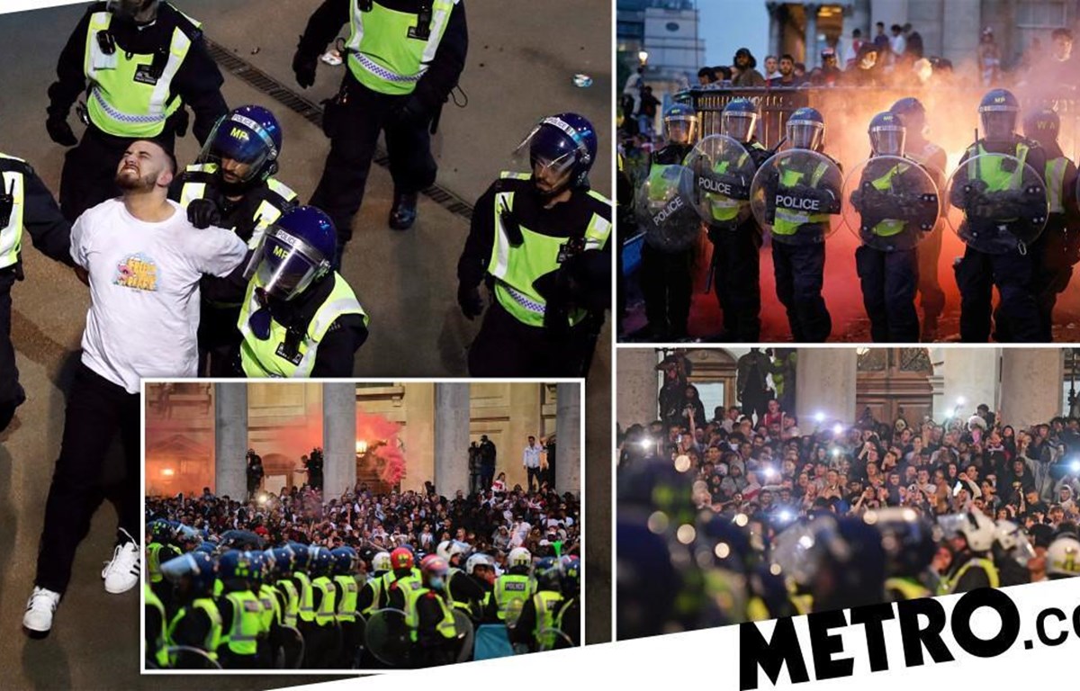 EURO 2020: Cảnh sát London bắt giữ 45 đối tượng gây rối