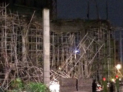 Đà Nẵng: Sập giàn giáo ở khu nhà cao 32 tầng khiến 4 người bị thương