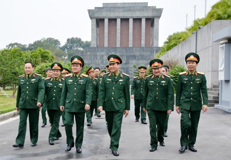 Thượng tướng Trần Đơn thăm và làm việc tại Bộ tư lệnh Bảo vệ Lăng Chủ tịch Hồ Chí Minh