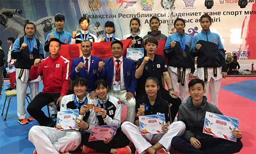 Việt Nam đoạt năm HC vàng giải taekwondo Kazakhstan Mở rộng