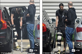 Bác sĩ phẫu thuật ngạc nhiên vì đầu gối của Ibrahimovic