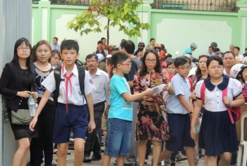 Sáng nay, hơn 3.800 học sinh khảo sát năng lực vào lớp 6 trường Trần Đại Nghĩa