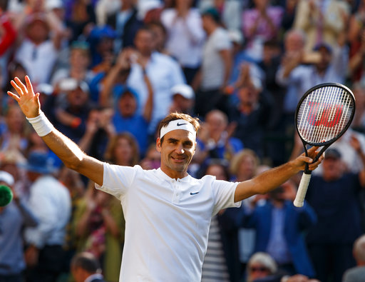 Wimbledon: Djokovic bỏ cuộc, Federer lập kỉ lục vào bán kết