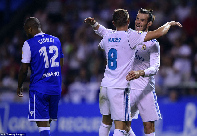 deportivo 0 3 real madrid gareth bale ghi ban