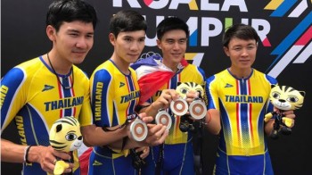 Báo Thái Lan tố cua-rơ người Malaysia đi đường tắt để giành HCV xe đạp