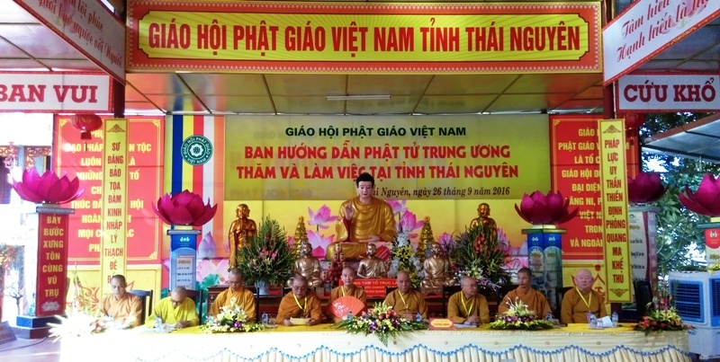 ban huong dan phat tu trung uong lam viec voi ban tri su giao hoi phat giao viet nam tinh thai nguyen