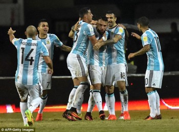 Argentina trước cuộc chiến khó khăn giành vé dự World Cup 2018