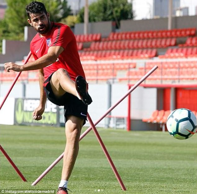 diego costa tro lai tap luyen cung atletico