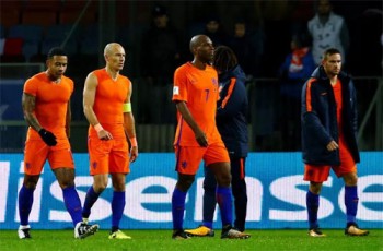 Robben thừa nhận Hà Lan hết hy vọng dự World Cup 2018