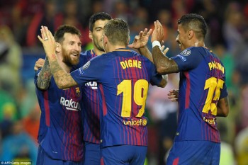 Messi lập công, Barcelona toàn thắng tại Champions League