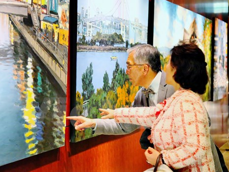 Triển lãm tranh phong cảnh Nhật Bản của họa sỹ Phạm Luận tại Tokyo