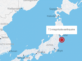 Động đất mạnh 7,3 độ richter, Nhật Bản ban bố cảnh báo sóng thần