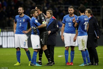 Bất lực trước Thụy Điển, Italia lỡ hẹn với World Cup sau 60 năm