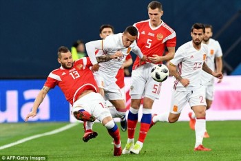 Nga 3-3 Tây Ban Nha: Cú đúp của Sergio Ramos