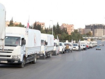 Nga chuyển hàng cứu trợ đến khu vực phía Đông Aleppo