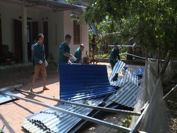 TP Thái Nguyên: Khắc phục thiệt hại do giông, lốc