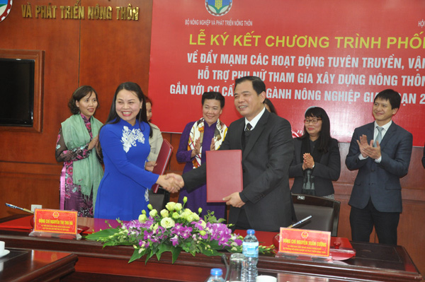 Bộ NN&PTNT và Hội Phụ nữ Việt Nam bắt tay xây dựng nông thôn mới