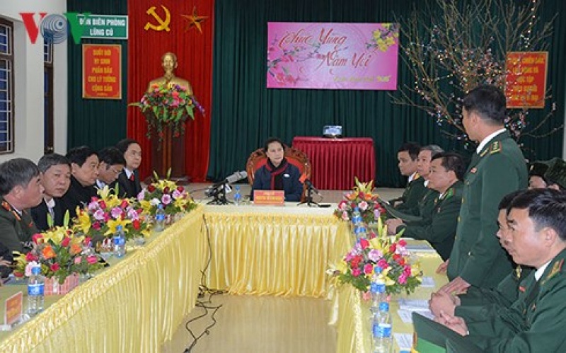 Chủ tịch Quốc hội thăm và làm việc tại Hà Giang
