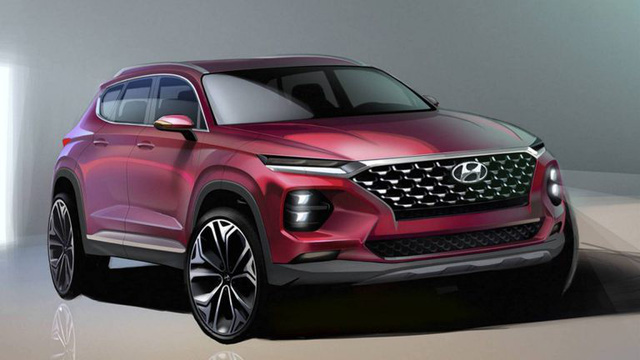 Hình ảnh rõ nét hơn về Hyundai Santa Fe thế hệ mới