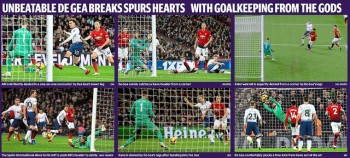 Nhìn lại màn trình diễn siêu hạng của De Gea ở trận gặp Tottenham