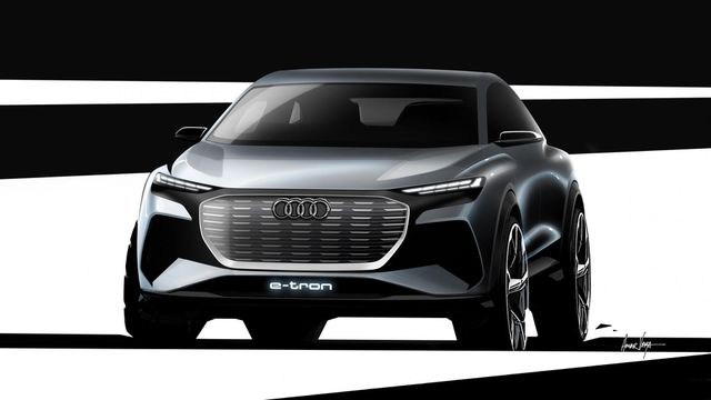 Audi hé lộ hình ảnh SUV chạy điện Q4 e-tron sắp ra mắt