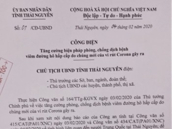 Chủ tịch UBND tỉnh Thái Nguyên chỉ đạo cập nhật, nắm chắc số lượng người Trung Quốc và người Việt Nam từ Trung Quốc trở về tại địa bàn tỉnh Thái Nguyên