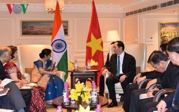 Chủ tịch nước Trần Đại Quang tiếp Chủ tịch Hạ viện Ấn Độ