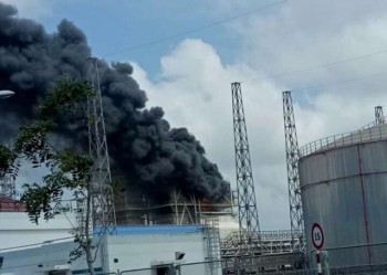 Cháy lớn tại dự án Nhà máy nhiệt điện Duyên Hải 3 mở rộng