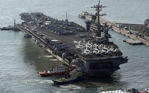 Tàu sân bay Mỹ USS Carl Vinson đi Indonesia chứ không phải Triều Tiên?
