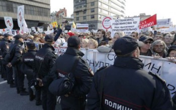 Dân Moscow (Nga) biểu tình rầm rộ về chuyện đền bù đất đai nhà ở