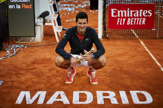 Novak Djokovic lần thứ ba vô địch Madrid Open