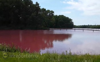 Kinh hoàng hồ nước khổng lồ biến thành biển máu sau 1 đêm