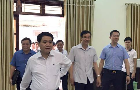 Chủ tịch Hà Nội đang công bố dự thảo kết quả thanh tra đất Đồng Tâm