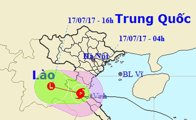 bao so 2 dang di sau vao dat lien cac tinh nghe an ha tinh