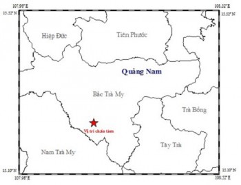 Hai ngày, 6 trận động đất xảy ra ở miền núi Quảng Nam